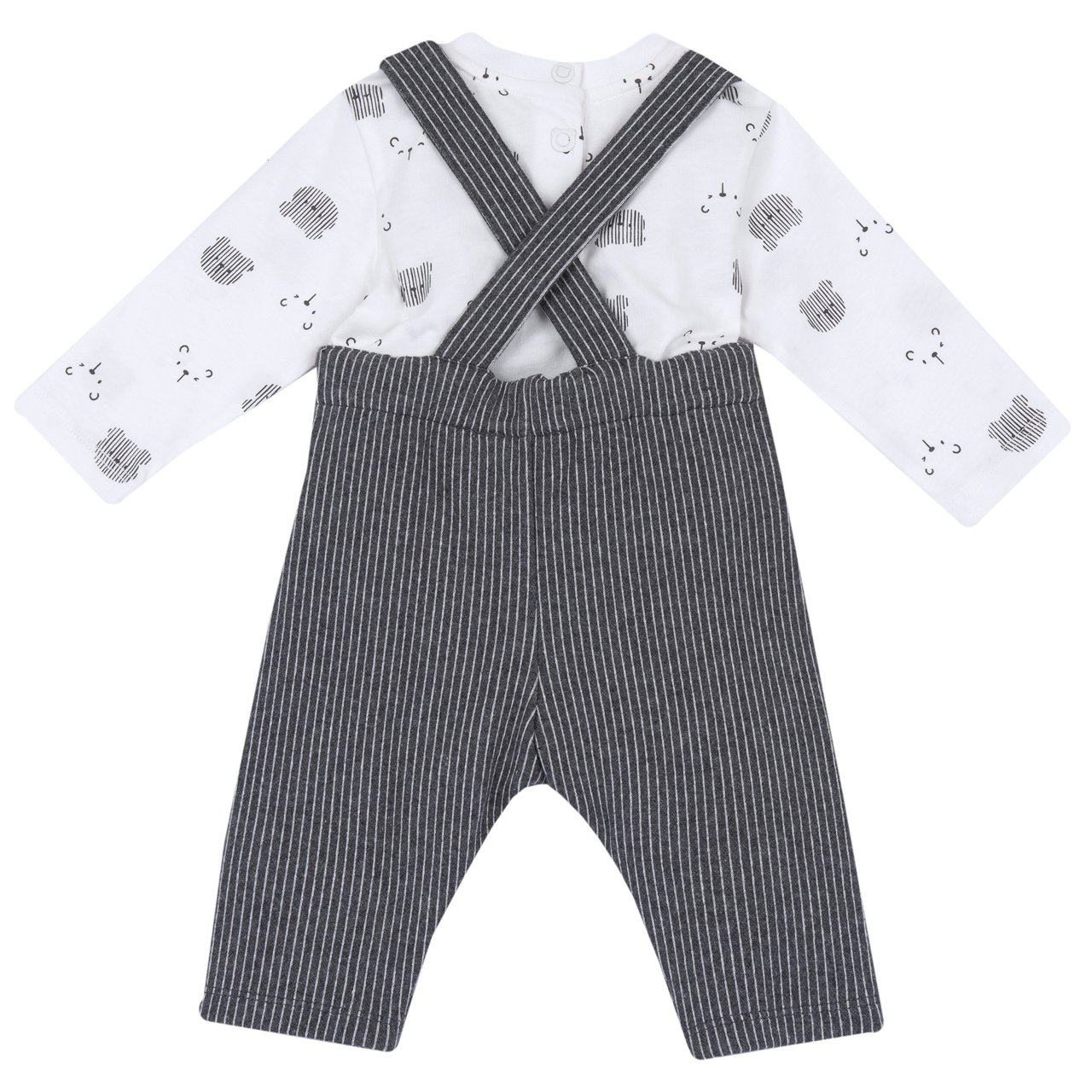 Ensemble T-shirt et salopette longue Chicco - 1