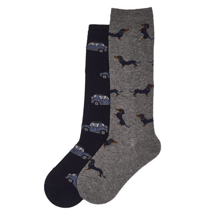Lot de deux paires de chaussettes hauteur genoux