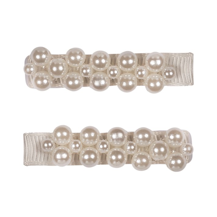 Lot de deux pinces à cheveux avec perles