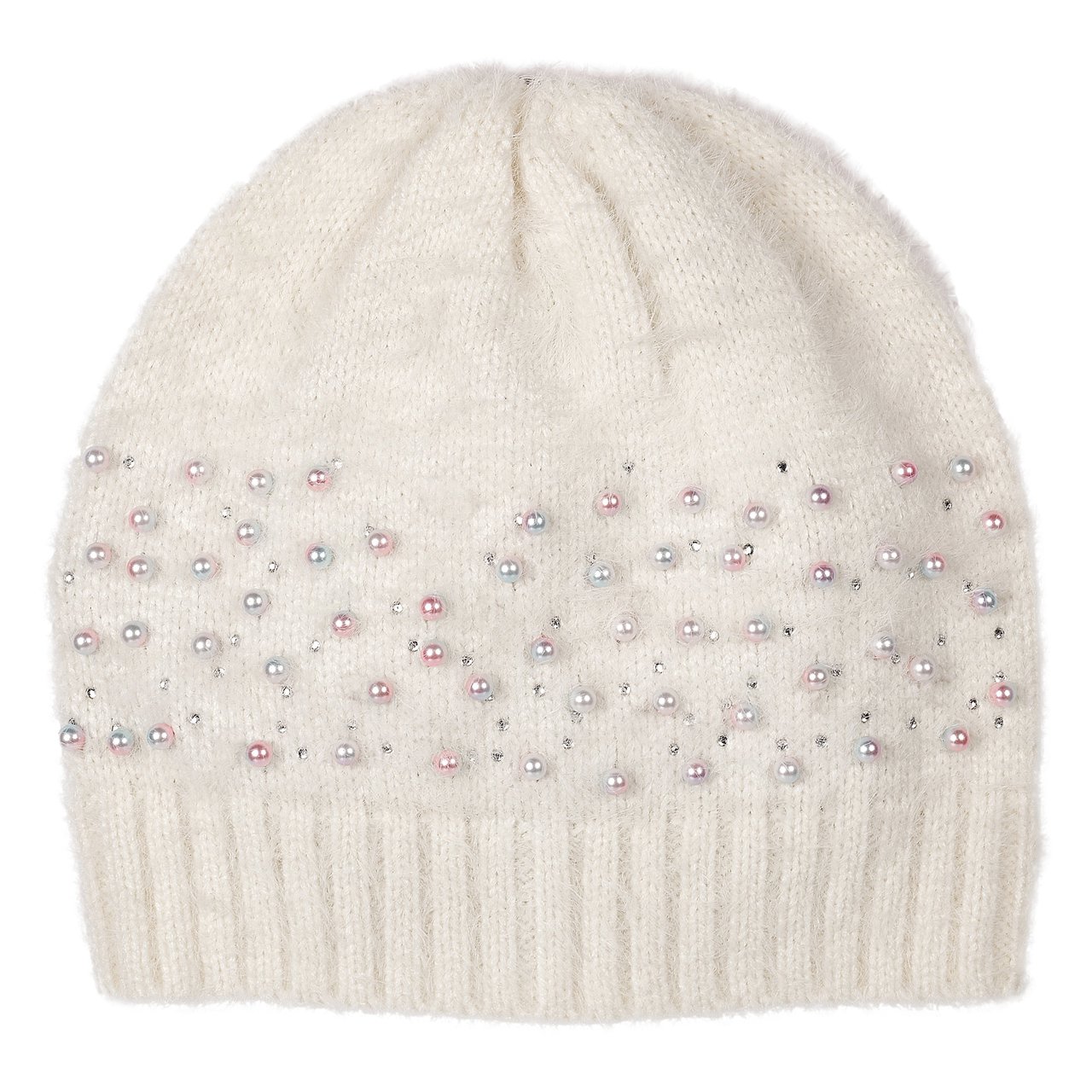 Muts met applicatie van veelkleurige parels Chicco - 0