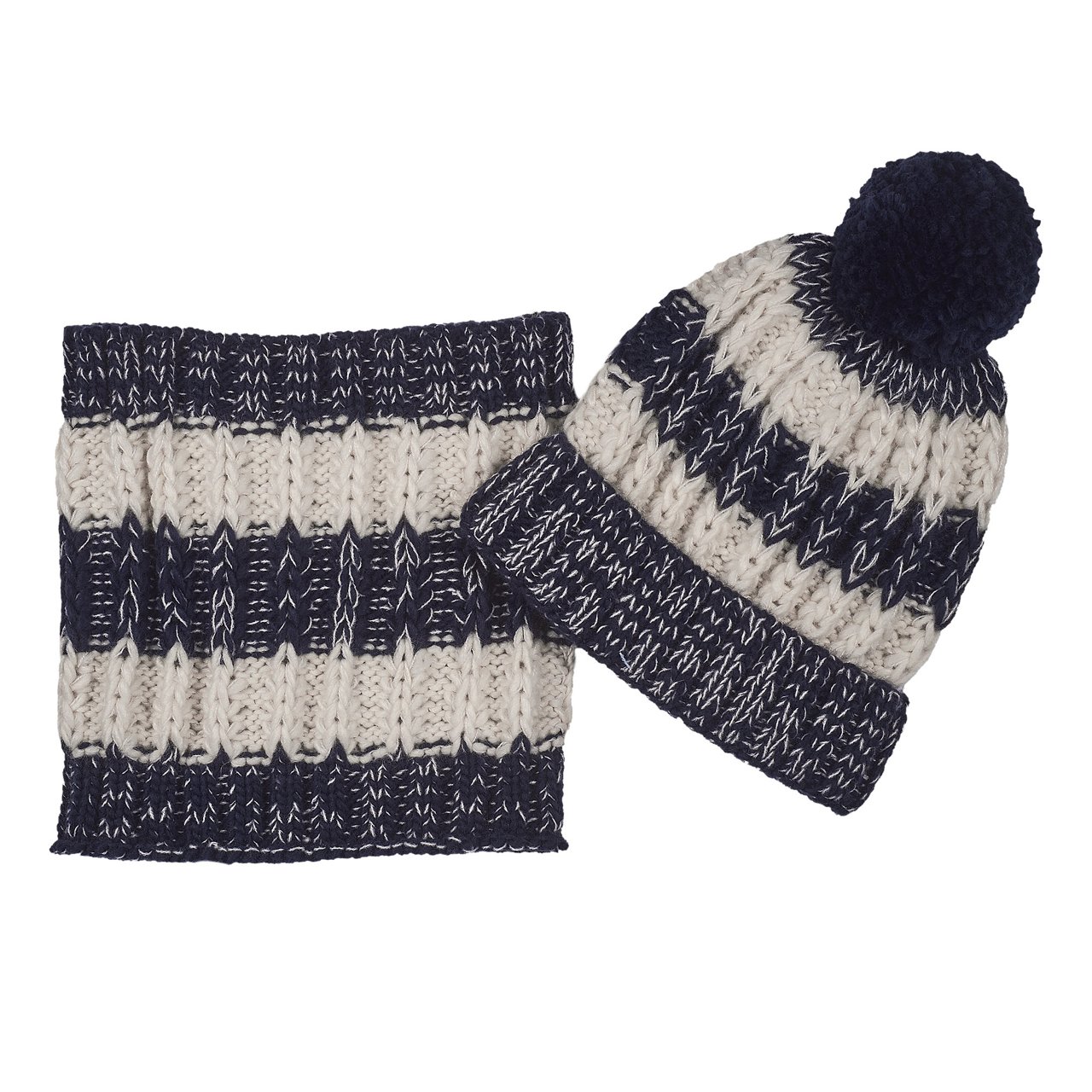 Ensemble bonnet et col rayé Chicco - 0