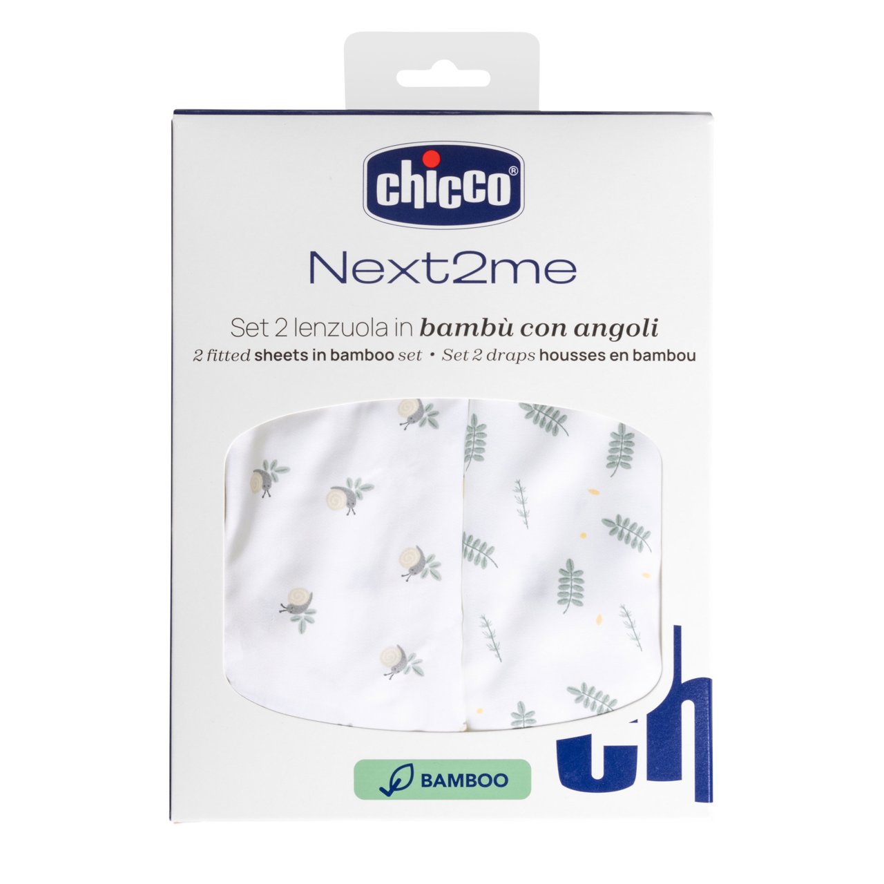 Bamboo-Spannbettlaken - 2 Stück - Chicco Next2Me null - 0