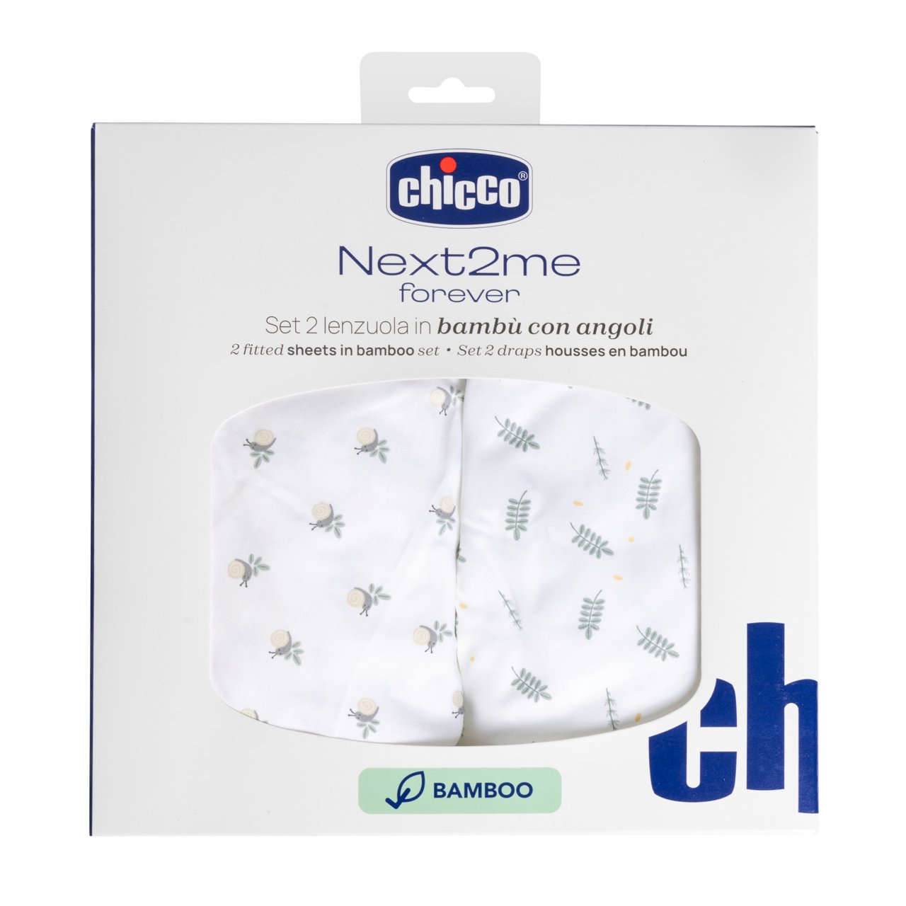 Bamboo-Spannbettlaken - 2 Stück - Chicco Next2Me Forever null - 0
