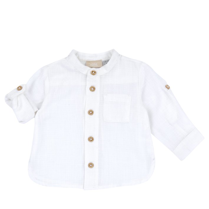 Camisa de manga comprida branca