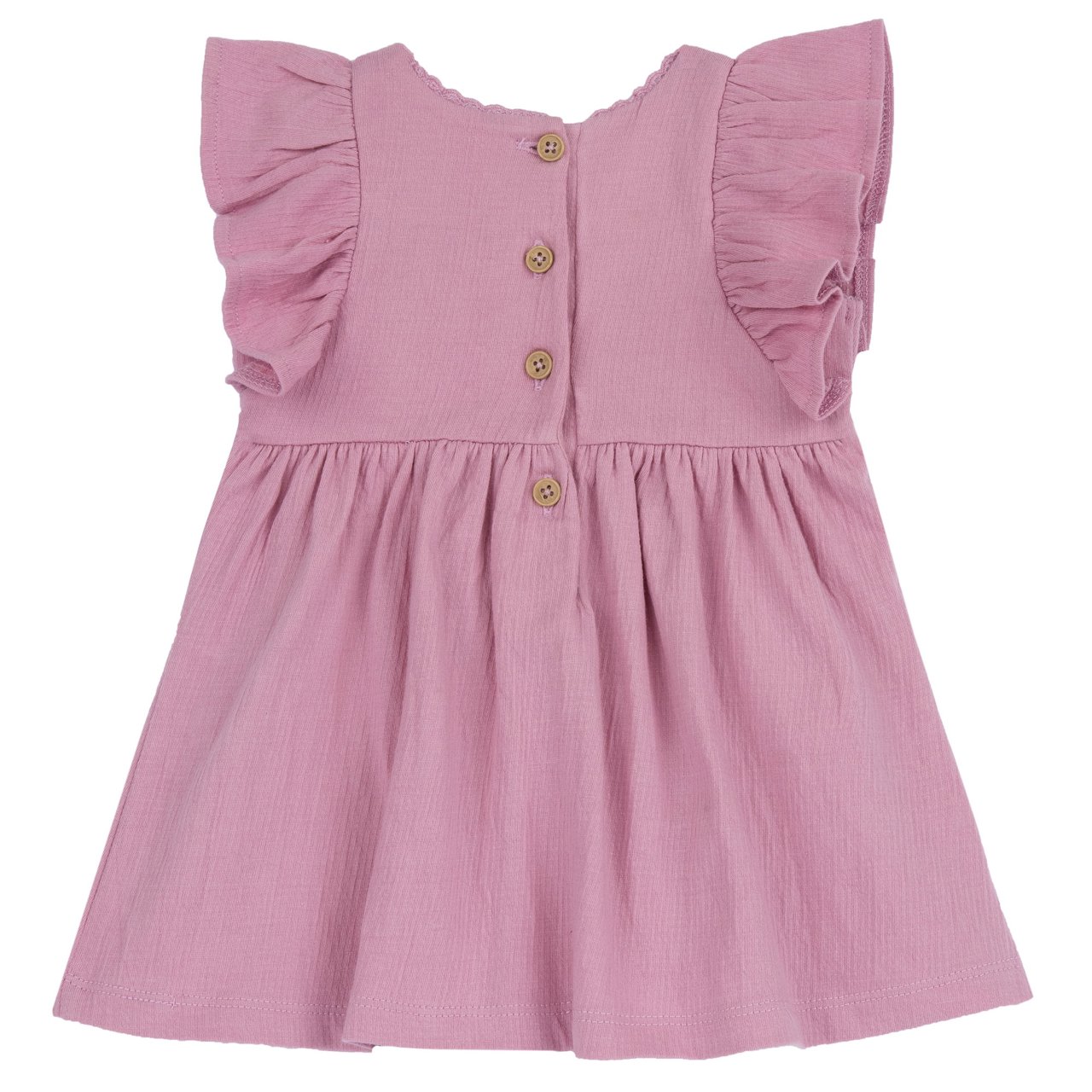 Vestido rosa con volantes Chicco - 1