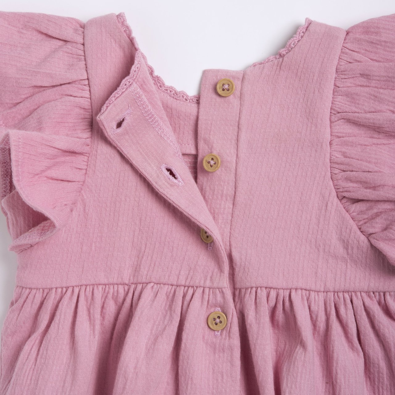 Vestido rosa con volantes Chicco - 2