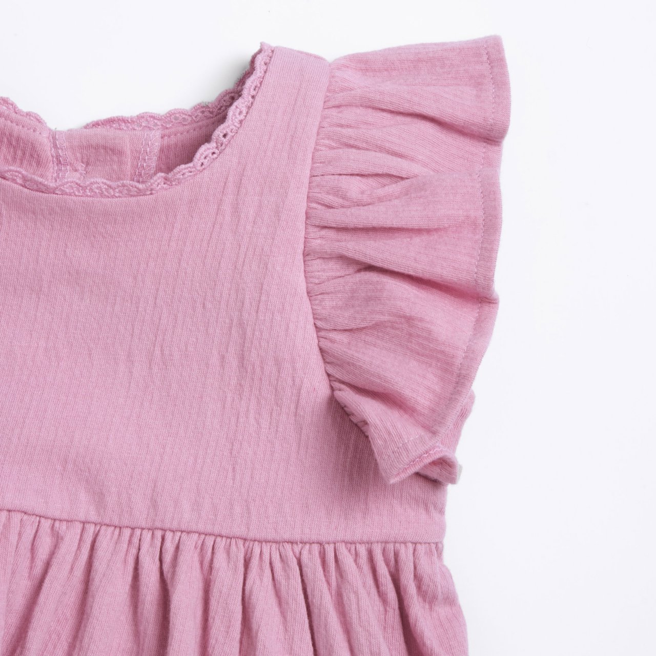 Vestido rosa con volantes Chicco - 3