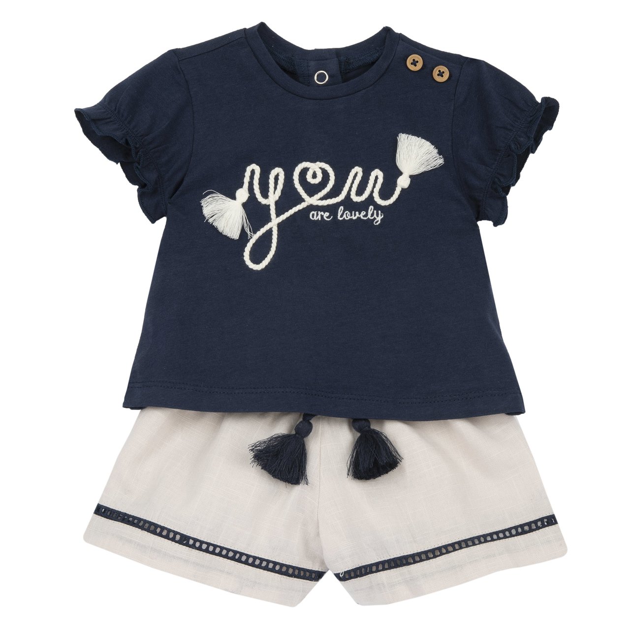 Conjunto con camiseta y pantalones cortos Chicco - 0