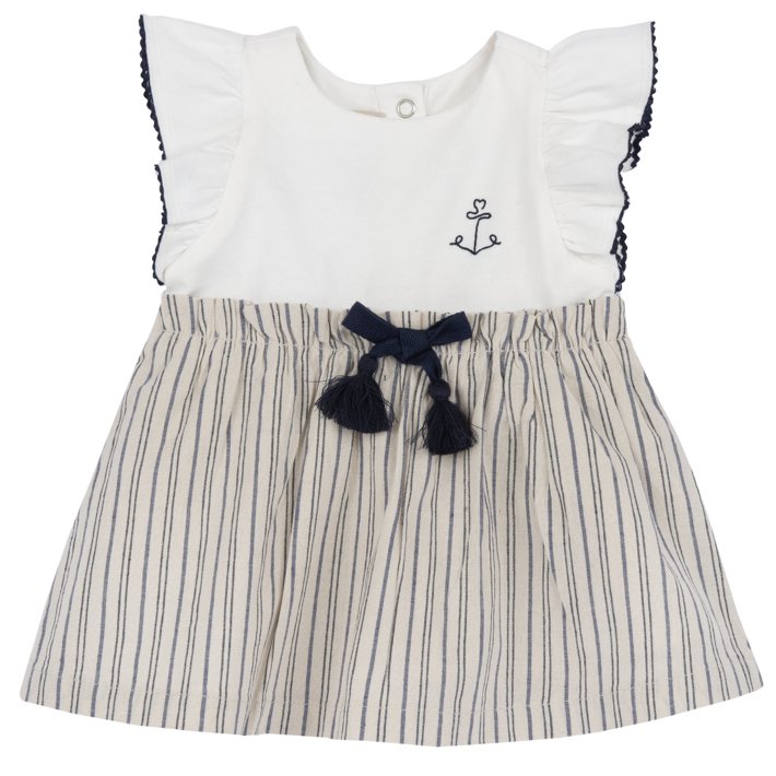 Vestido &agrave;s Riscas