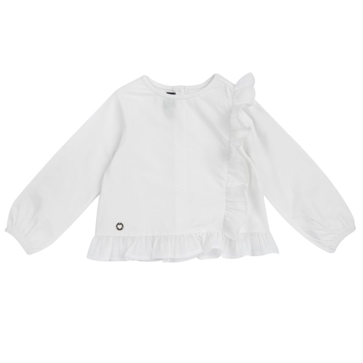 Maglietta manica lunga con balze