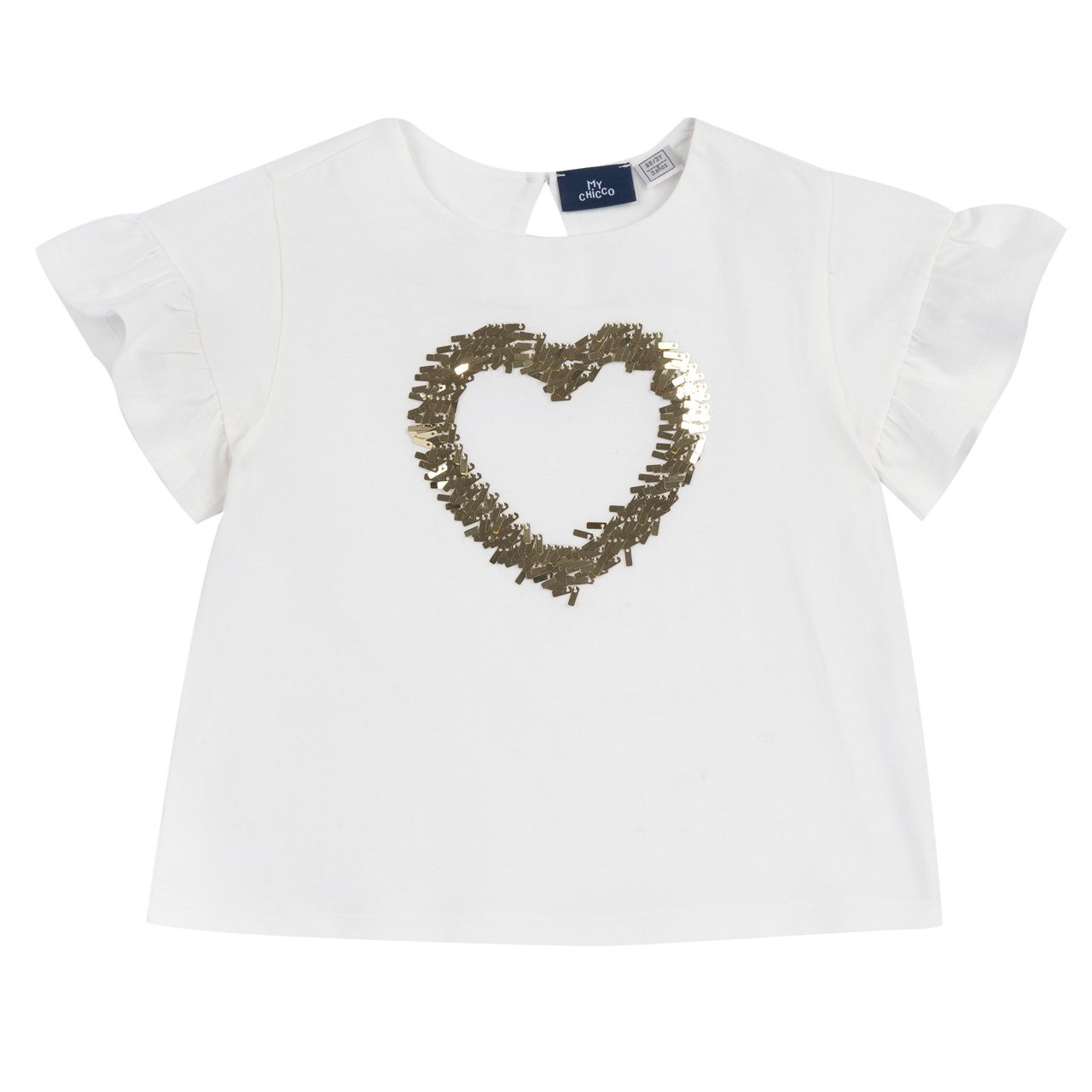 Maglietta manica corta con paillettes Chicco - 0