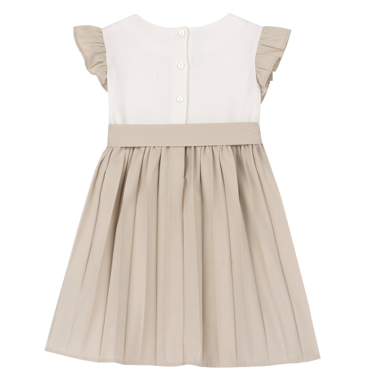 Robe pliss&eacute;e &agrave; mancherons courts Chicco - 1