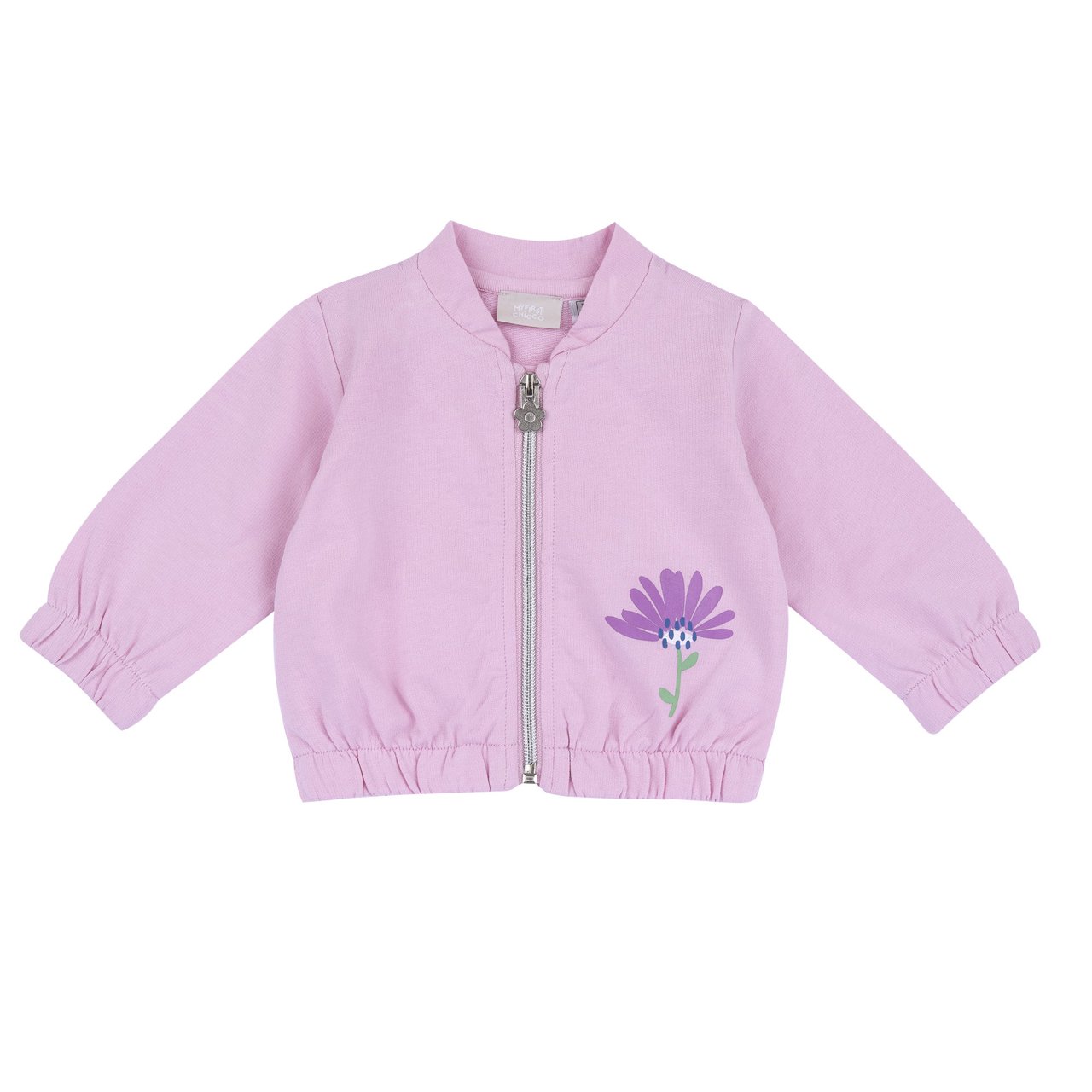 Felpa tinta unita con zip Chicco - 0