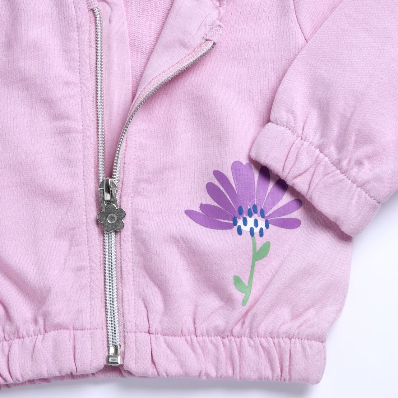 Felpa tinta unita con zip Chicco - 2