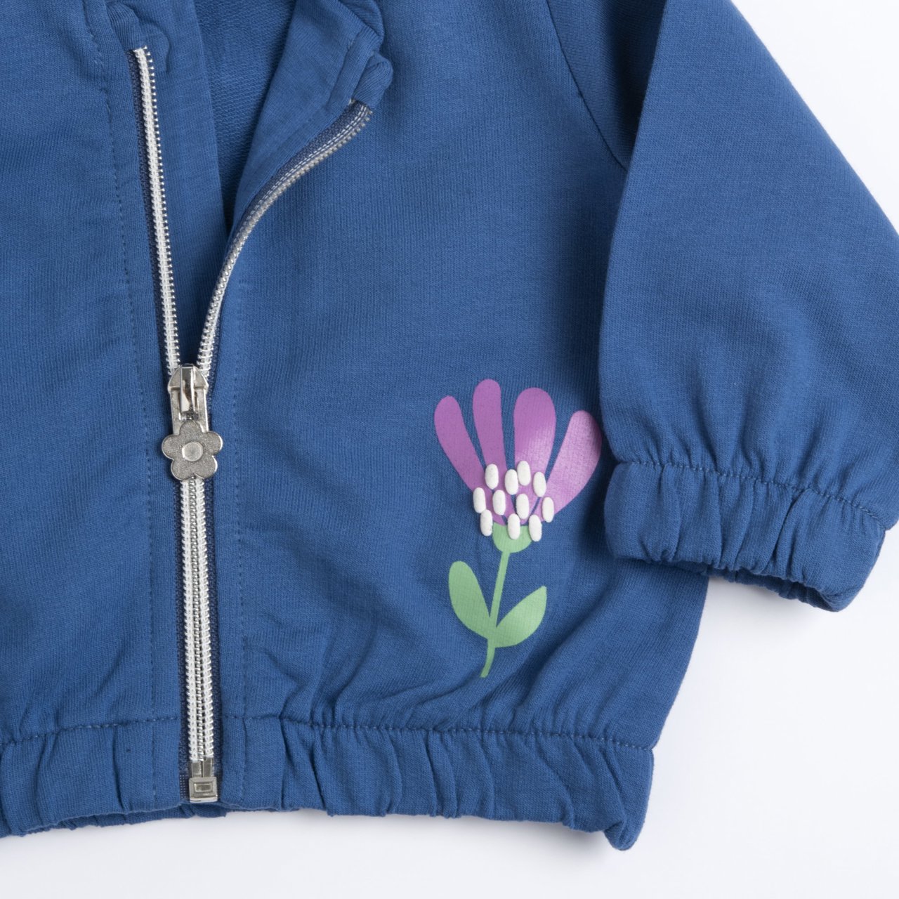 Felpa tinta unita con zip Chicco - 2
