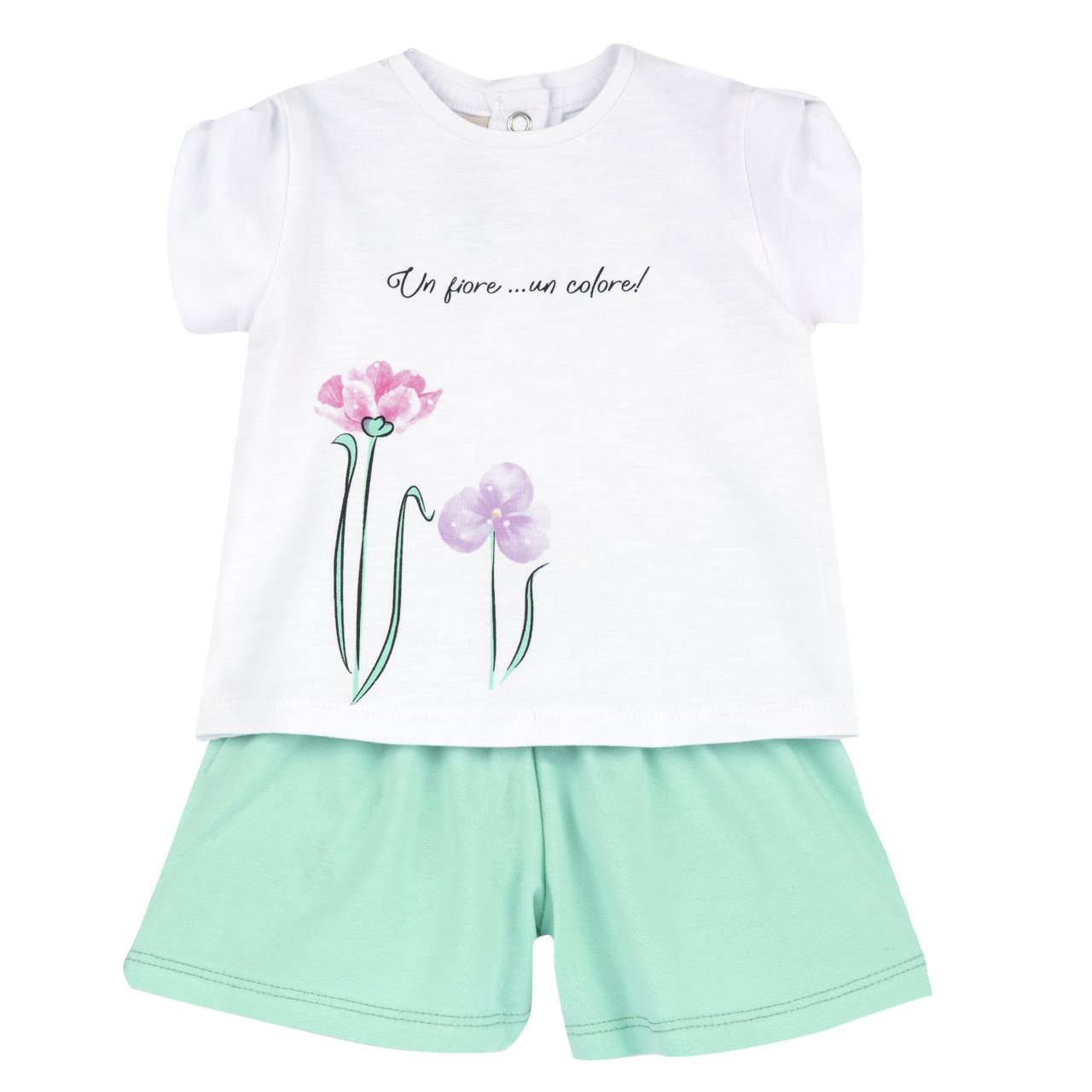 Completo manica corta con pantaloni corti Chicco - 0