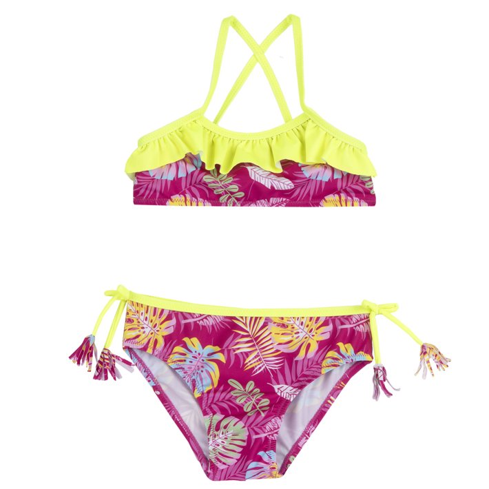 Maillot de bain deux pi&egrave;ces avec imprim&eacute; fantaisie 