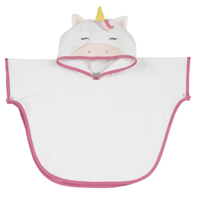 Poncho en coton &eacute;ponge 