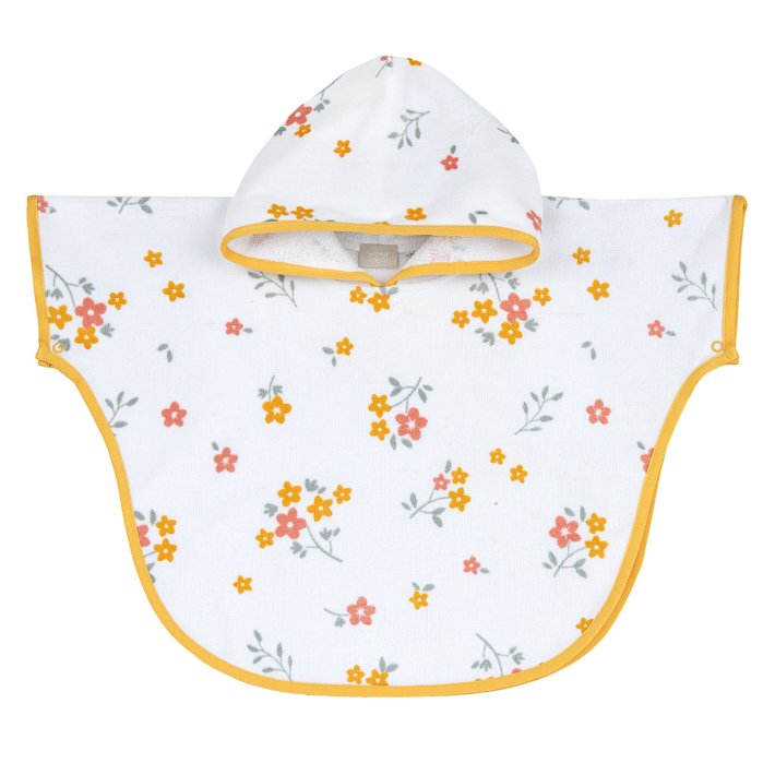 Poncho en coton &eacute;ponge 