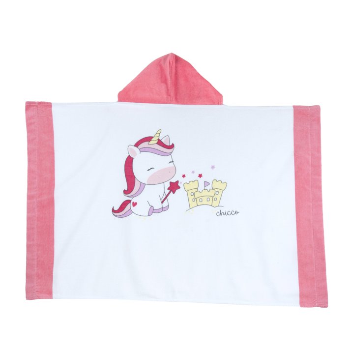 Serviette en coton &eacute;ponge avec capuche