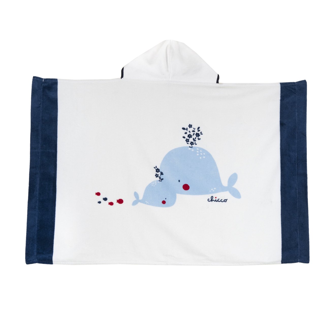 Serviette en coton &eacute;ponge avec capuche Chicco - 0