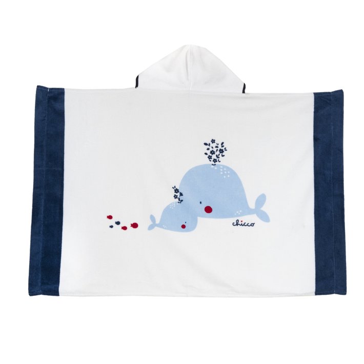 Serviette en coton &eacute;ponge avec capuche