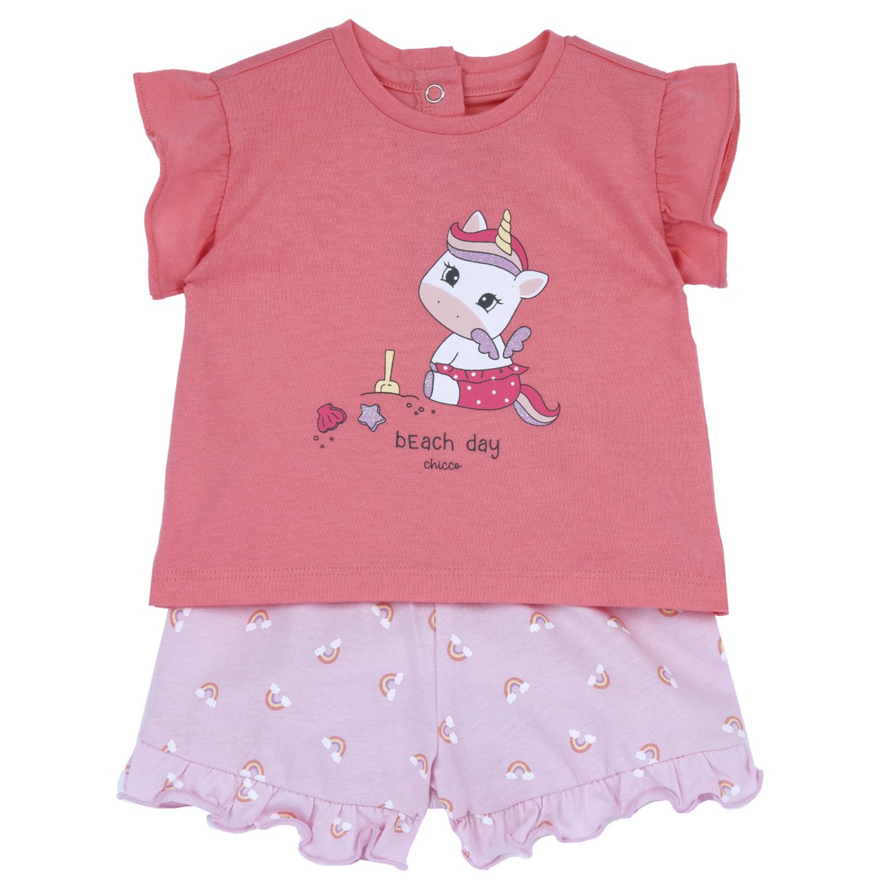 Completo maglietta manica corta con pantaloni corti Chicco - 0