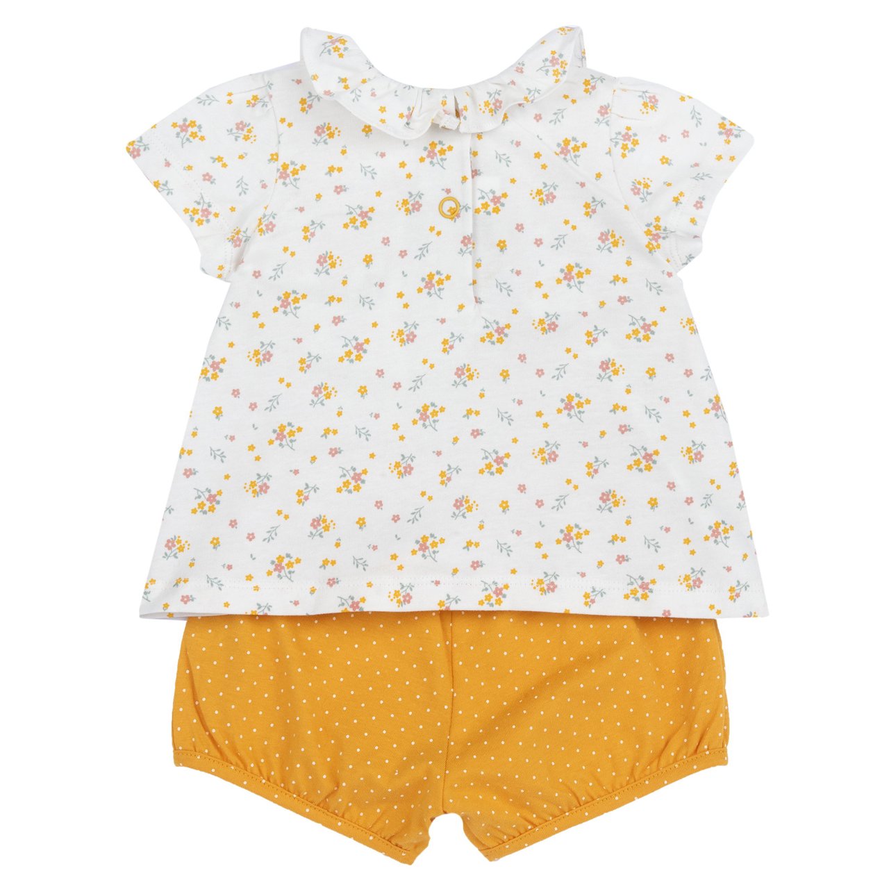 Conjunto camiseta de flores con pantalones cortos Chicco - 1