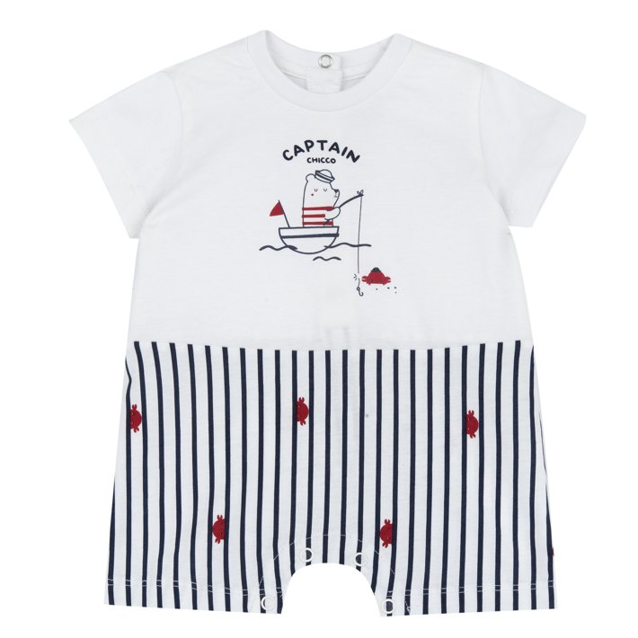 Macac&atilde;o &agrave;s Riscas com Ursinho