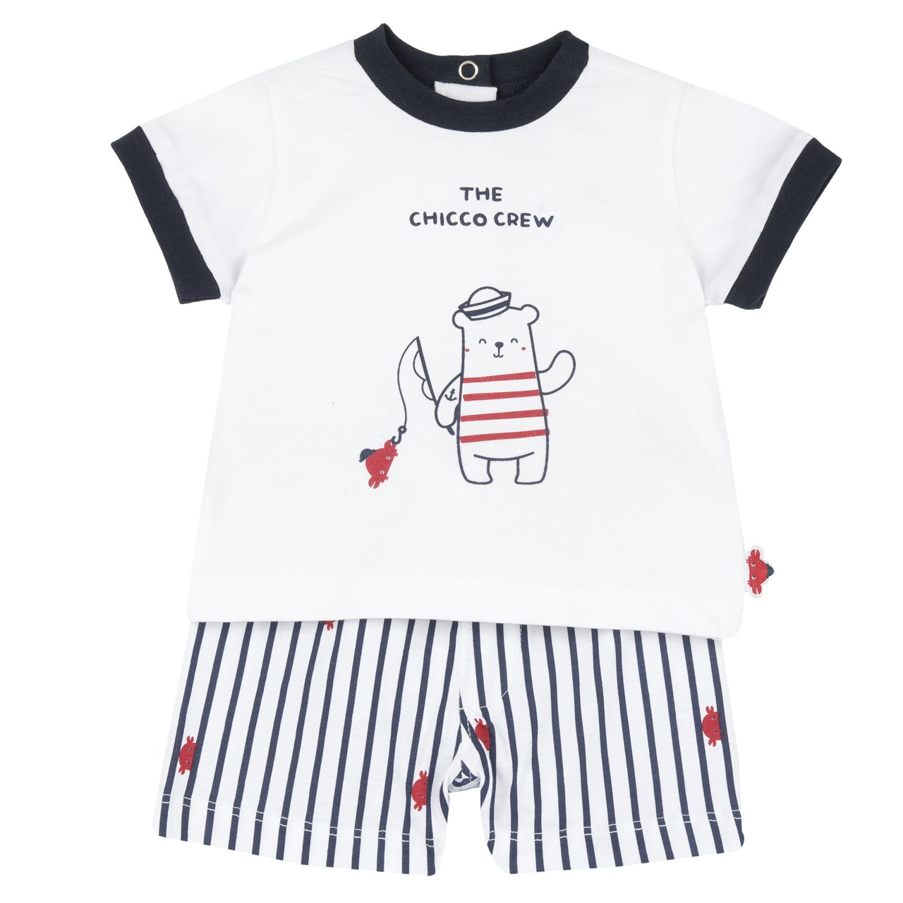 Lot De 3 T-Shirts Manches Courtes Fille Chicco – 100% Coton Doux, Motifs Tendances Avec Volants & Paillettes, Idéal Printemps/Été