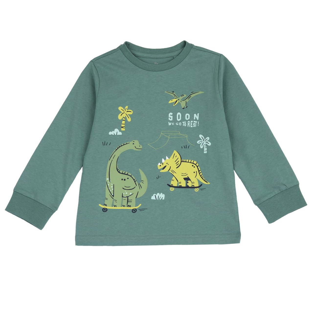 T-shirt de pyjama &agrave; manches longues avec dinosaure Chicco - 0