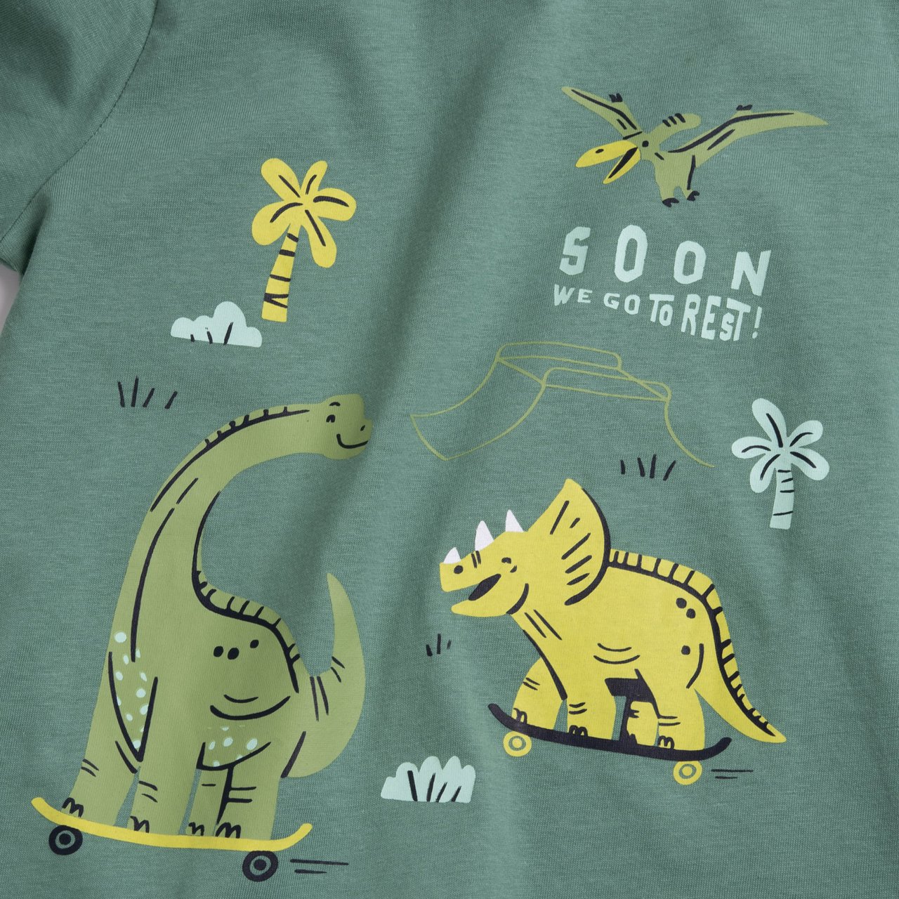 T-shirt de pyjama &agrave; manches longues avec dinosaure Chicco - 2
