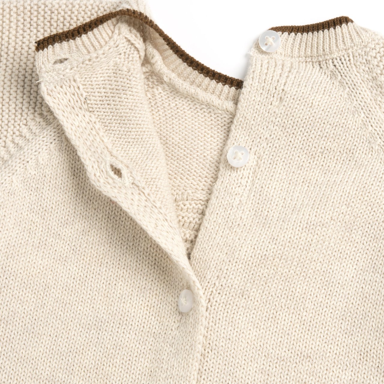 Pelele en malla beige con osito Chicco - 4