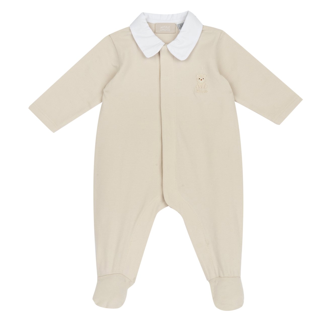 Pelele beige con osito Chicco - 0