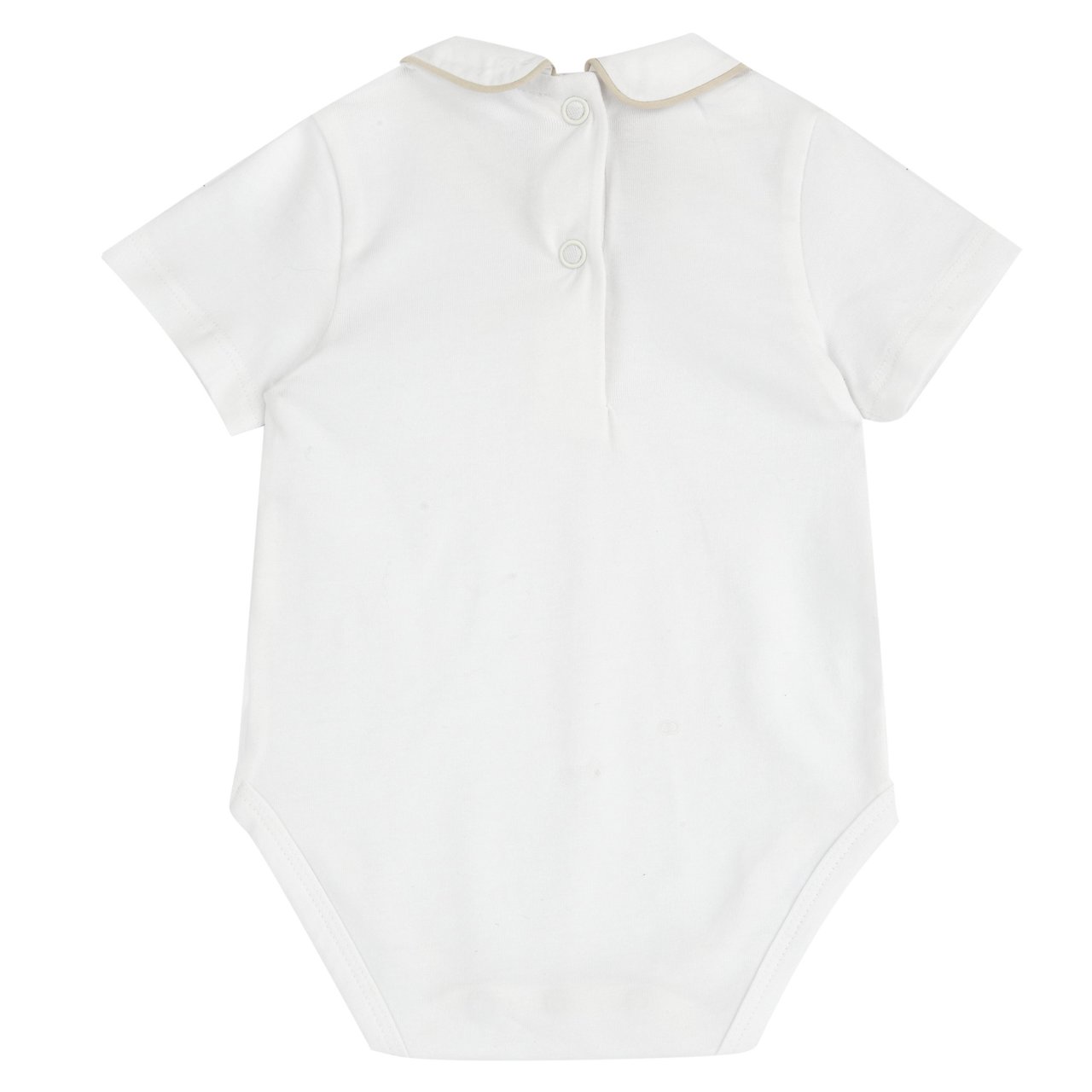 Body de manga corta con detalle Beige Chicco - 1