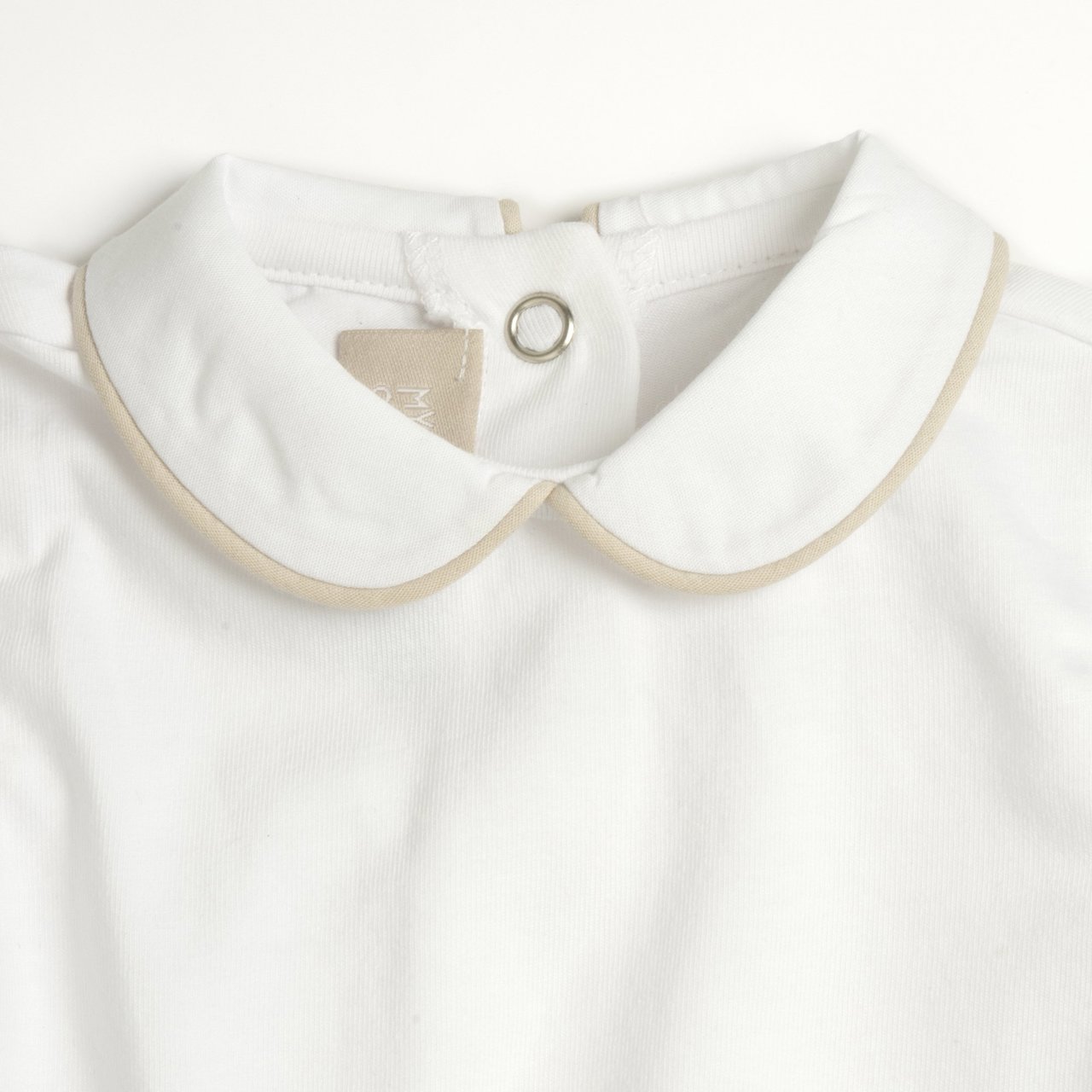 Body de manga corta con detalle Beige Chicco - 2