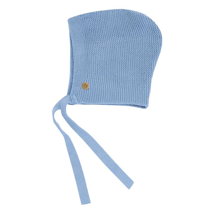 Gorro de malha azul
