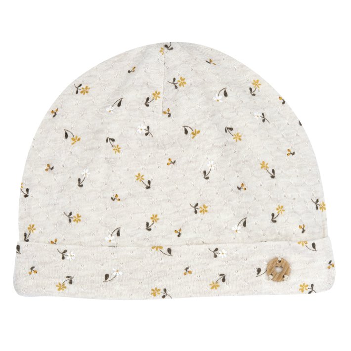 Gorro com padrão de flores