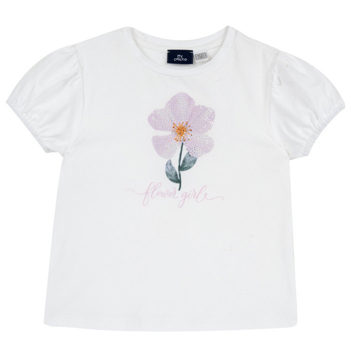 Maglietta manica corta con maniche a palloncino