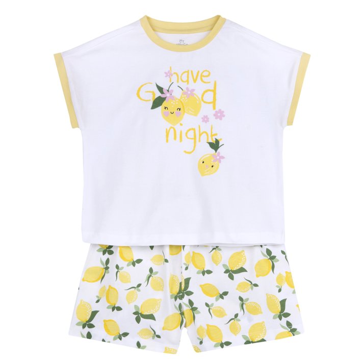 Korte pyjama met print 