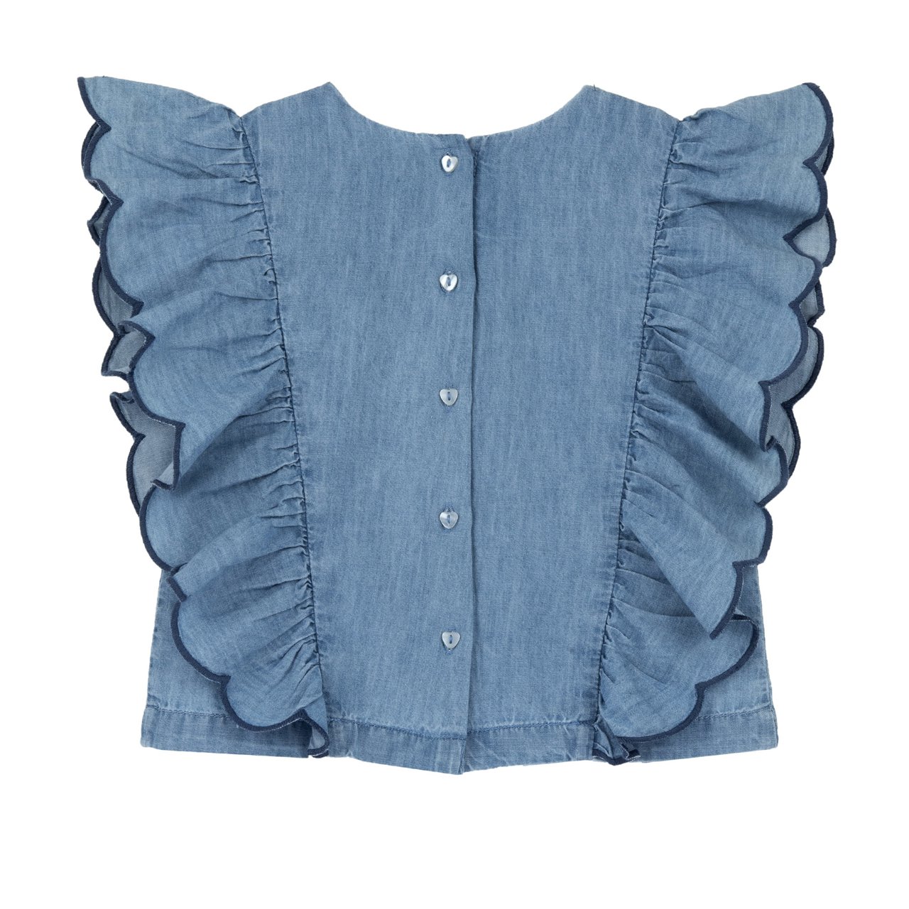 Chemise manches courtes avec volants Chicco - 1