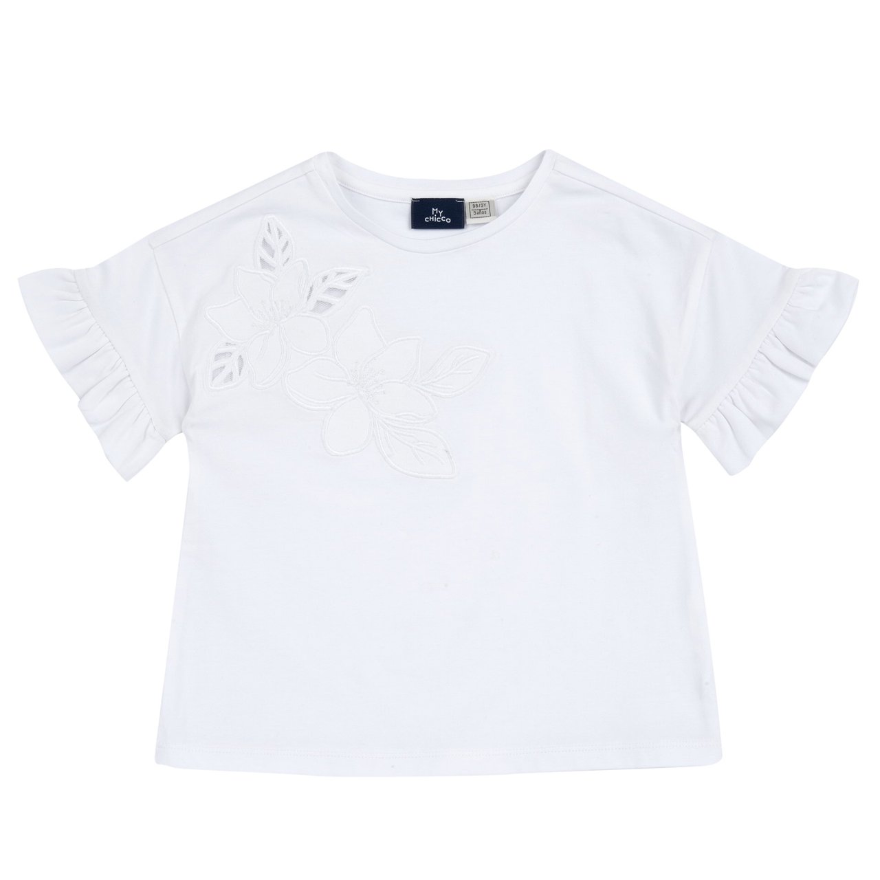 T-shirt com Bordados e Apliques Chicco - 0