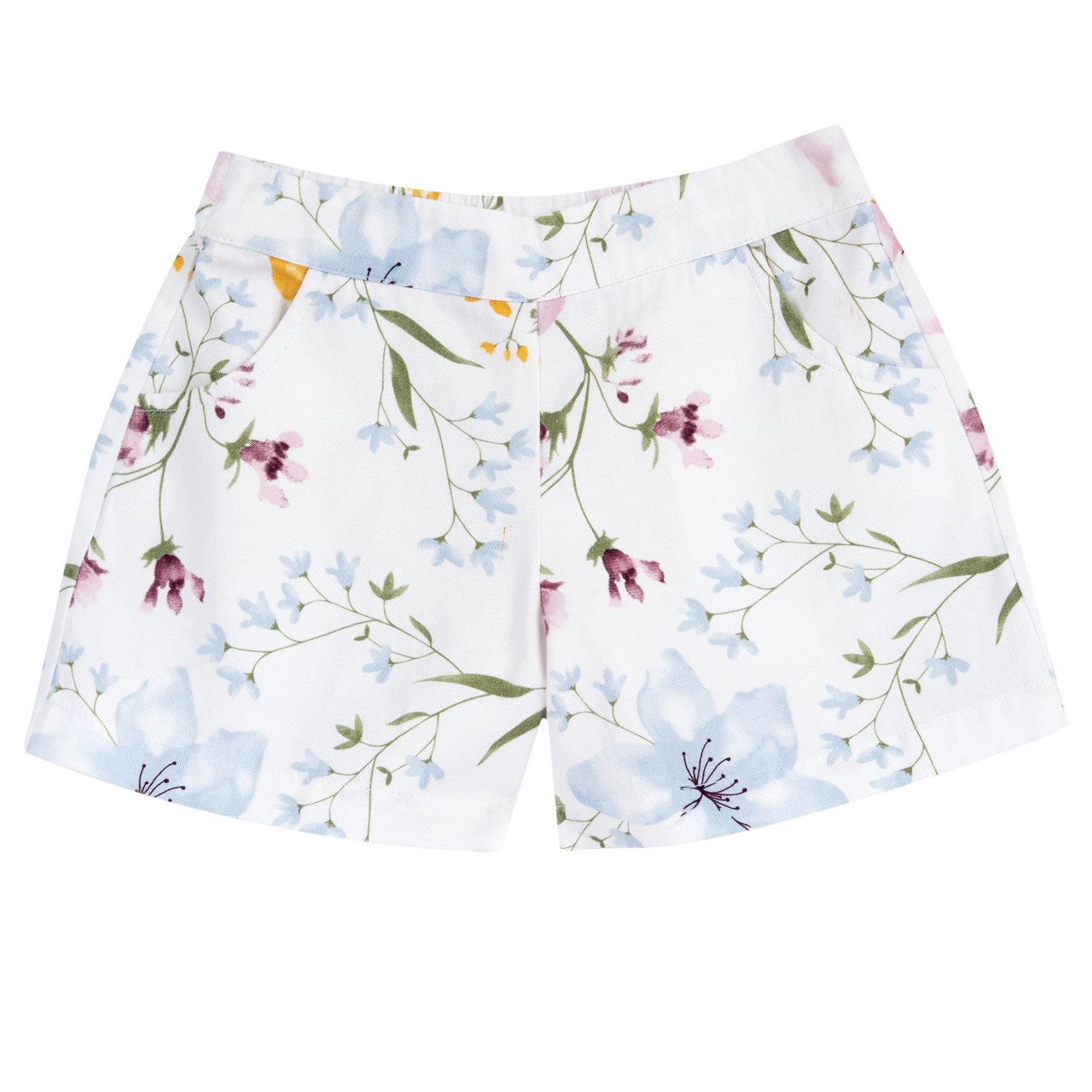 Conjunto camiseta y pantalones cortos flores Chicco - 2