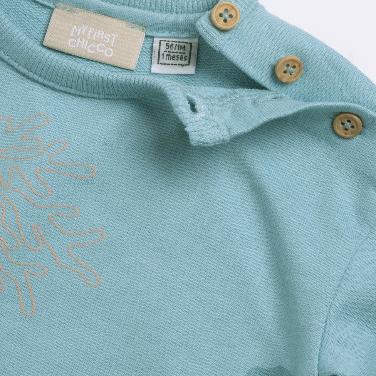 Camisola azul com padr&atilde;o de conchas Chicco - 2