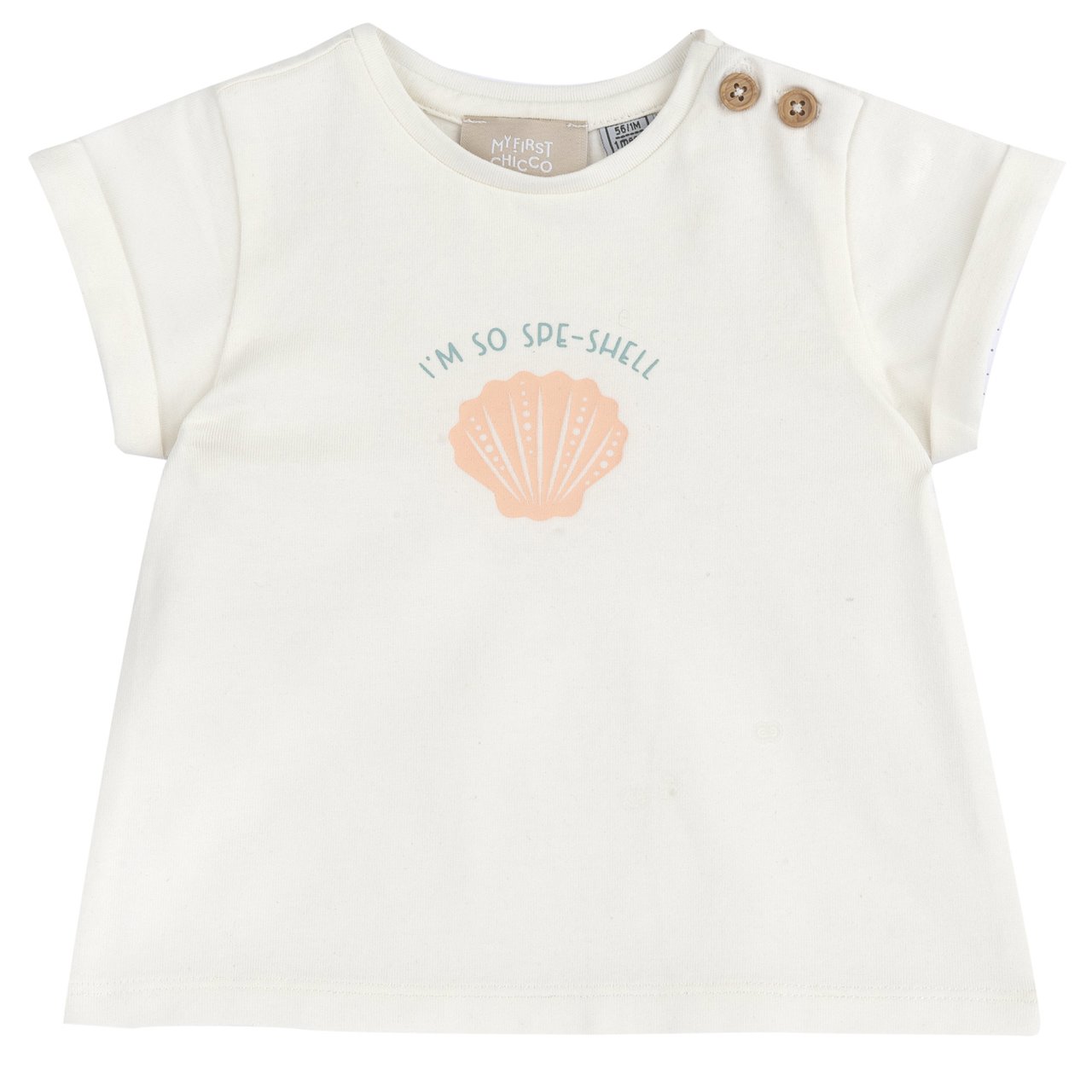 Camiseta con concha Chicco - 0