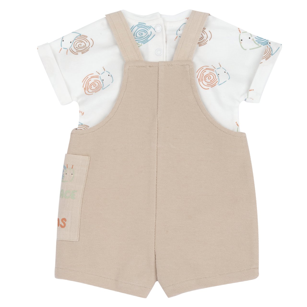 Completo body manica corta e salopette corta Chicco - 1