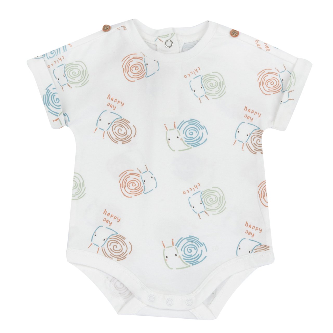 Completo body manica corta e salopette corta Chicco - 2