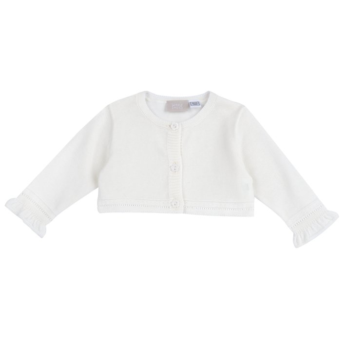 Cardigan de malha branco