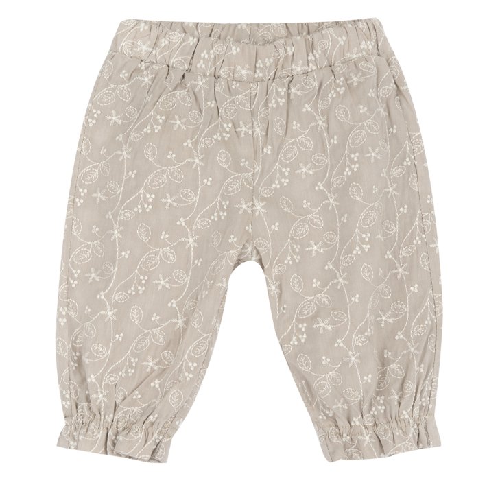 Cal&ccedil;as Bege Bordadas