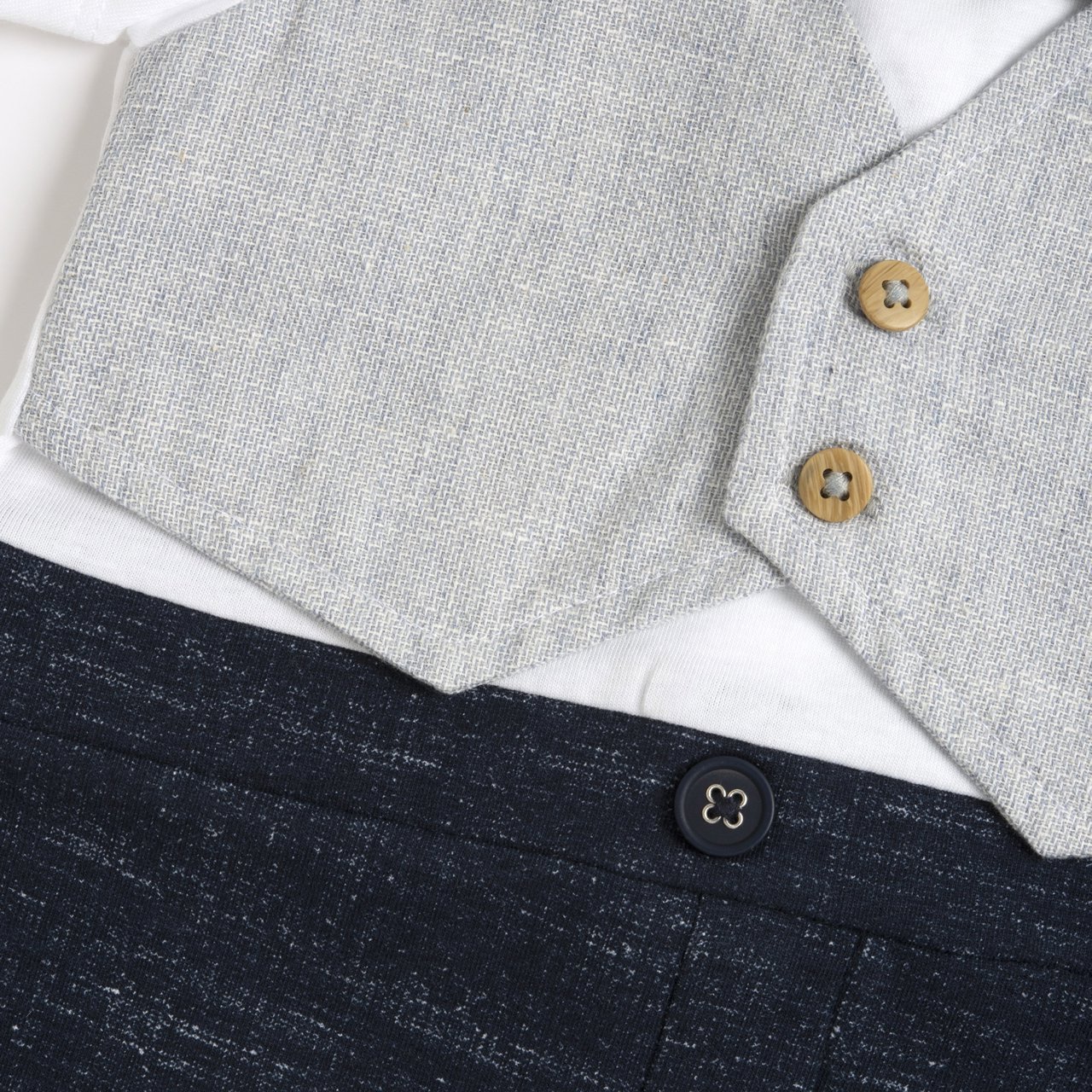 Pagliaccetto corto con papillon Chicco - 3